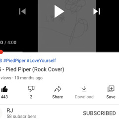 bts pied piper rock cover credit: RJ on youtube