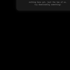 nothing here yet, just the two of us!