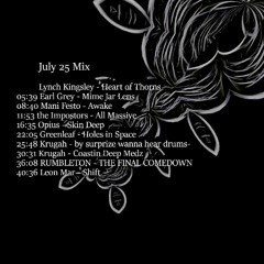July 25 Mix