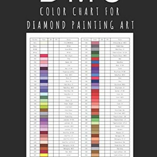 Stream Read Pdf Dmc Color Chart For Diamond Painting Art Professional Card Book 2021 By Xayne Listen Free On Soundcloud - Dmc Color Chart For Diamond Painting Pdf