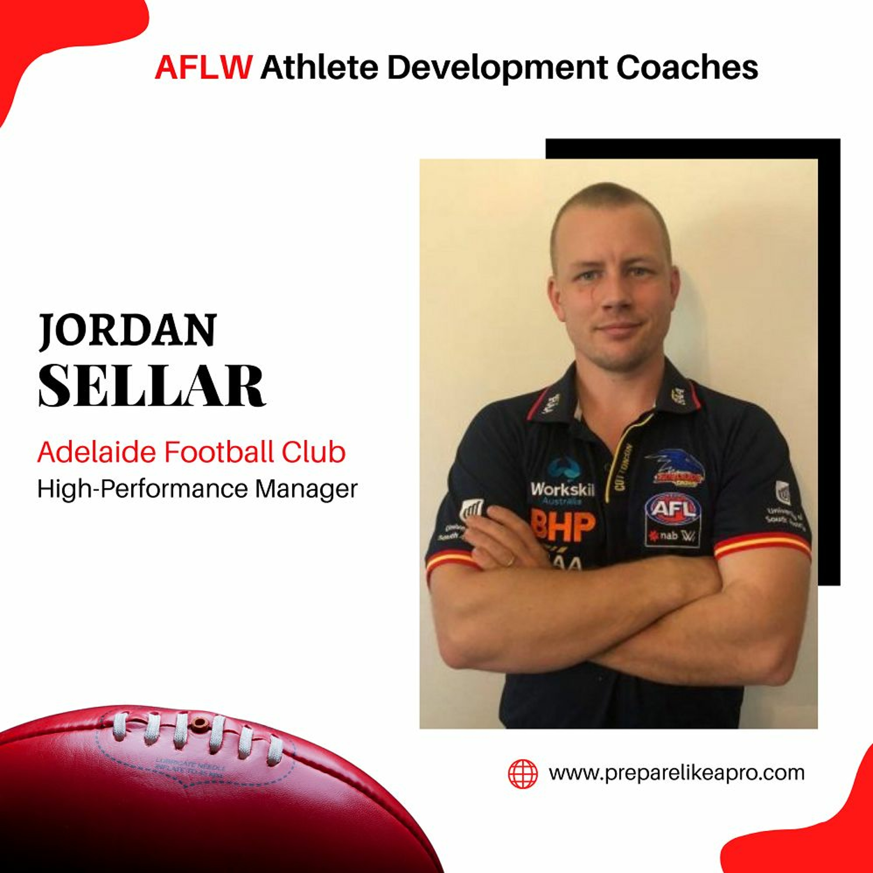 #131 - Jordan Sellar, High Performance Manager at Adelaide Football Club (bite-size) episode artwork