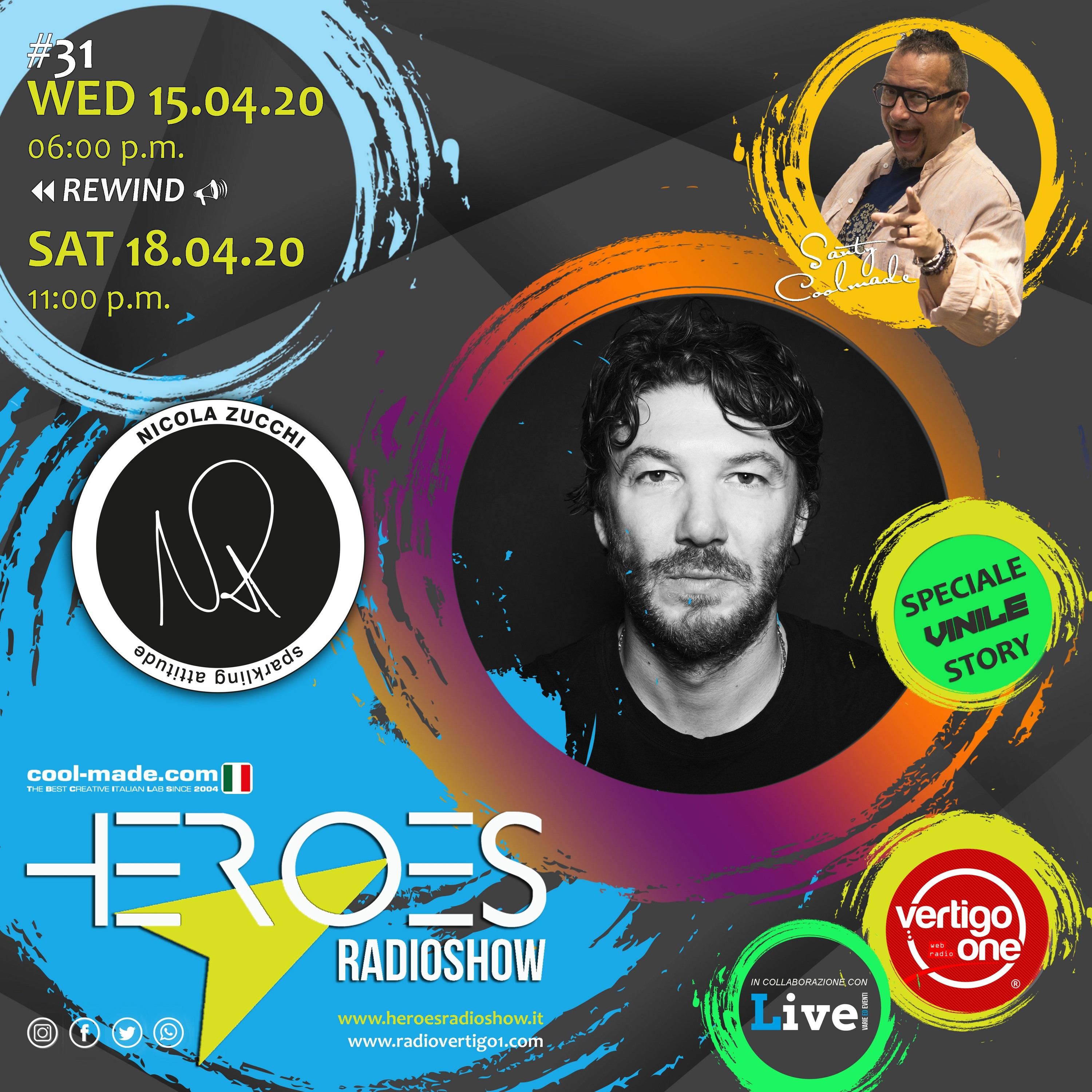 #31/2019-20> HEROES RadioShow - Special Guest NICOLA ZUCCHI episode artwork