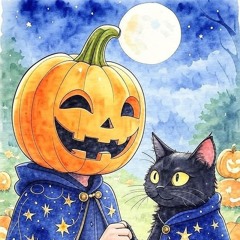 black cat HELLOWEEN ver1
