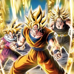 LR Goku, Trunks, & Gohan Finish Skill 1 - Dokkan Battle OST