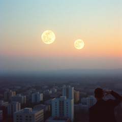 Exactly two moons