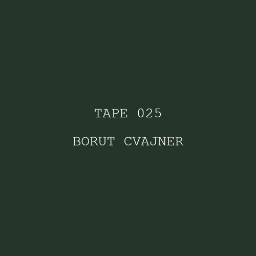 Tape 025 - Borut Cvajner