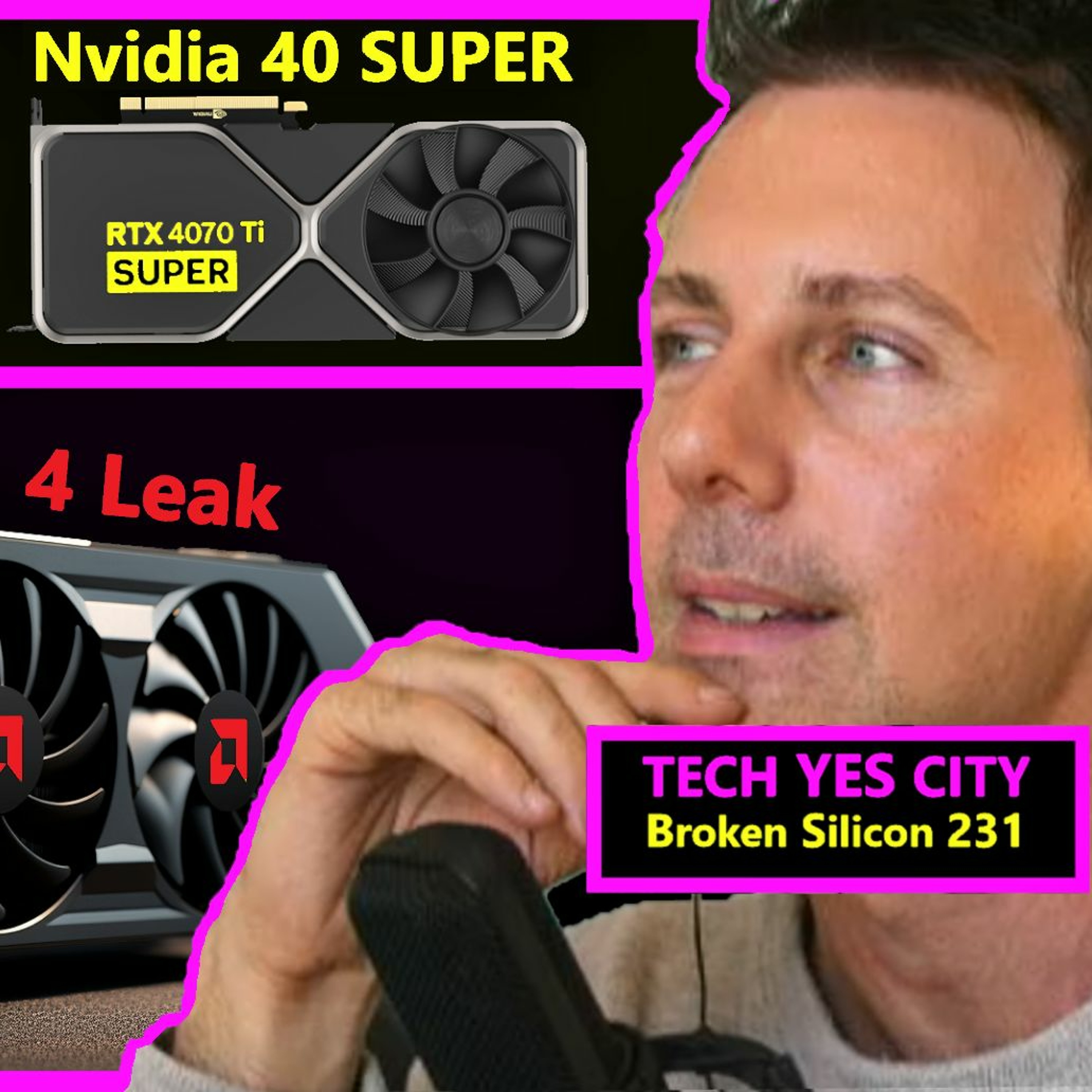 cover of episode 231. RDNA 4 Performance, AMD Zen 5 v Intel Meteor Lake, Nvidia SUPER | Tech YES City