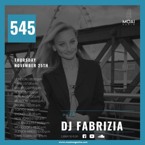 🔵🔵🔵MOAI Platform | Podcast 545 | Dj Fabrizia | United Kingdom