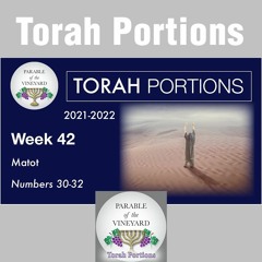 Torah Portions - Week 42 - Matot ( Vows & Home Authority) - Numbers 30-32 (2021-2022)