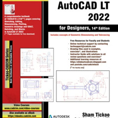 [READ] KINDLE 📋 AutoCAD LT 2022 for Designers, 14th Edition by  Prof. Sham Tickoo Pu