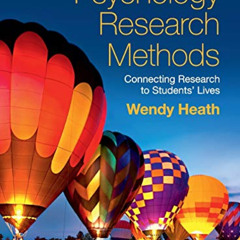 [VIEW] EBOOK 📮 Psychology Research Methods: Connecting Research to Students' Lives b