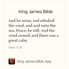 Calm Beyond the Storm KJV: Mark4:39