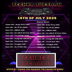 Techno Tuesday - Techneck NRG Radio 15.07.25