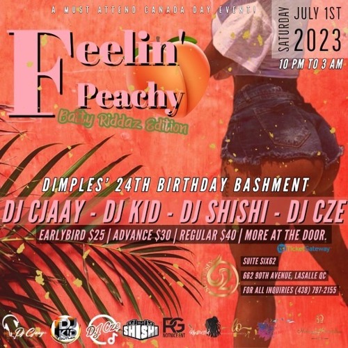 FEELIN PEACHY "Batty Riddaz Edition" PROMO MIX BY @DJ CJAAY