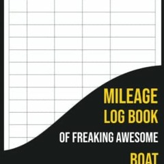 !( Mileage Log Book Of Freaking Awesome Boat builder, Automobile Mileage Tracker to Record Your