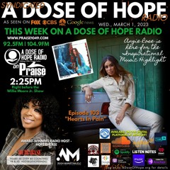 ADOH RADIO PRESENTS EPISODE 103: “HEARTS IN PAIN” FEAT. INSPIRATIONAL MUSIC ARTIST ANGIE ROSE