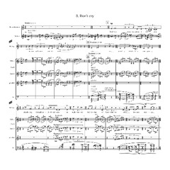 Dear Matafele Peinam: don't cry (mezzo and orchestra)