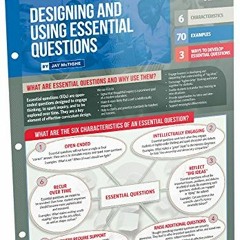 [ACCESS] [EPUB KINDLE PDF EBOOK] Designing and Using Essential Questions (Quick Reference Guide) by