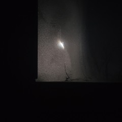 winter stars shine through the broken clouds like beacons