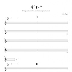 John Cage - 4'33 // acoustic guitar performance