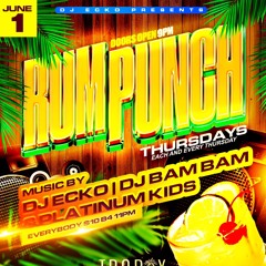 RumPunchThursdays 6/1/23 FT Platinum Kids x DJ Bam Bam x DJ Ecko