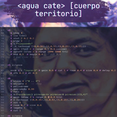 <agua cate> [cuerpo territorio]