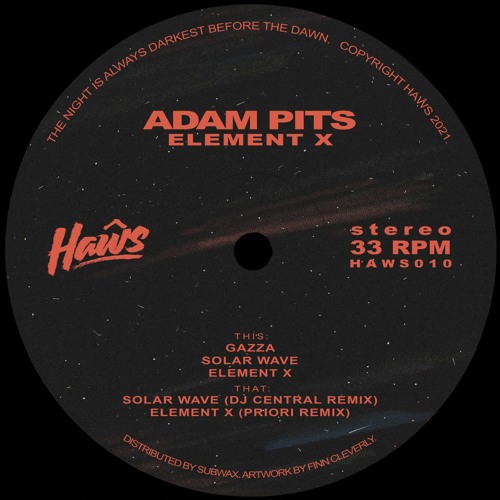 PREMIERE: Adam Pits - Solar Wave (Central Remix) [Haŵs]