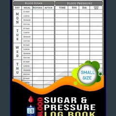 READ [PDF] 📚 blood sugar & pressure log book small size: Over 2 Years Diabetes, Heart Rate Monitor