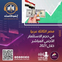 إنفوكاست - مصر الثالثة عربيا في حجم الاستثمار الأجنبي المباشر خلال 2021