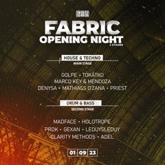 Live @ Fabric Opening Night 2023