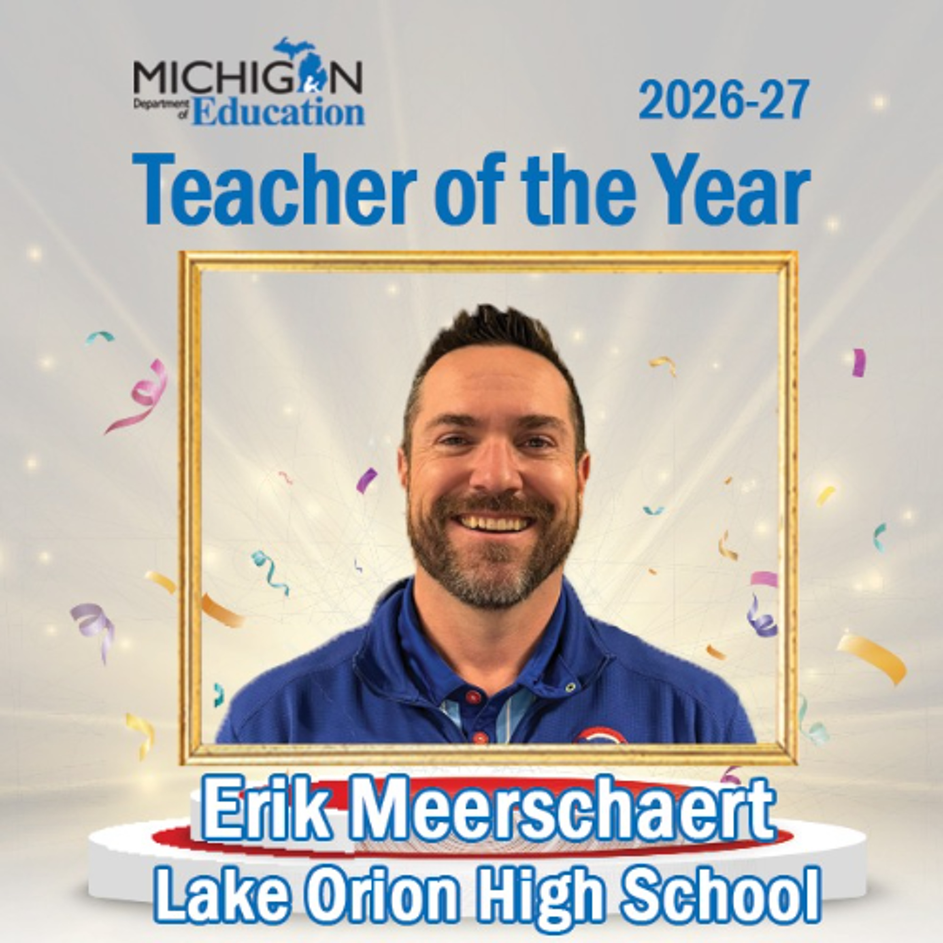 Mr. M Wins MI Teacher of the Year! episode artwork