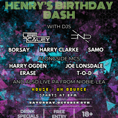 Henry’s birthday bash promo mix
