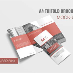 4 Fold Brochure Mockup Free Download Kostenlos Downloaden