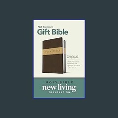 Read$$ ❤ Premium Gift Bible NLT, TuTone (LeatherLike, Dark Brown/Tan, Red Letter) ZIP