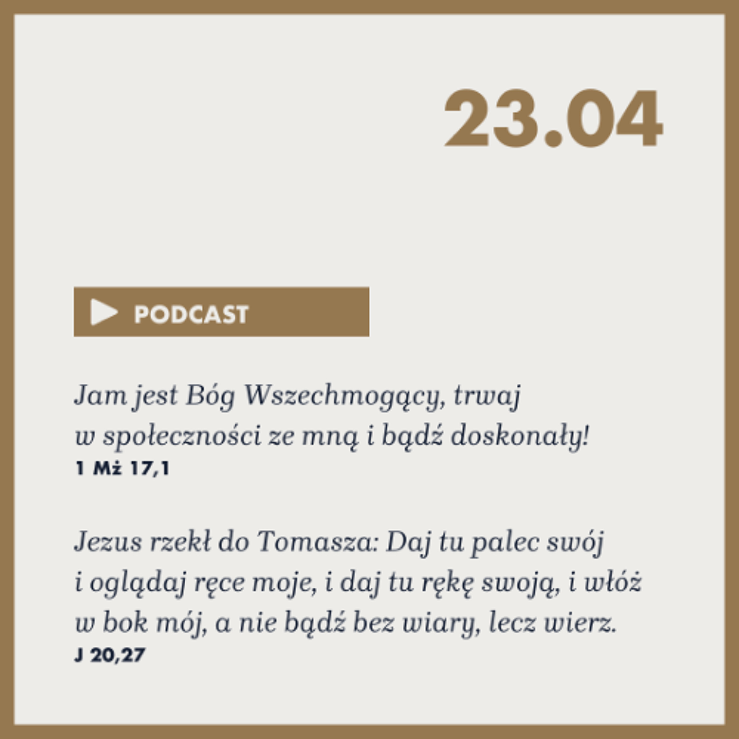 Poranek ze Słowem na 23 kwietnia 2025 episode artwork