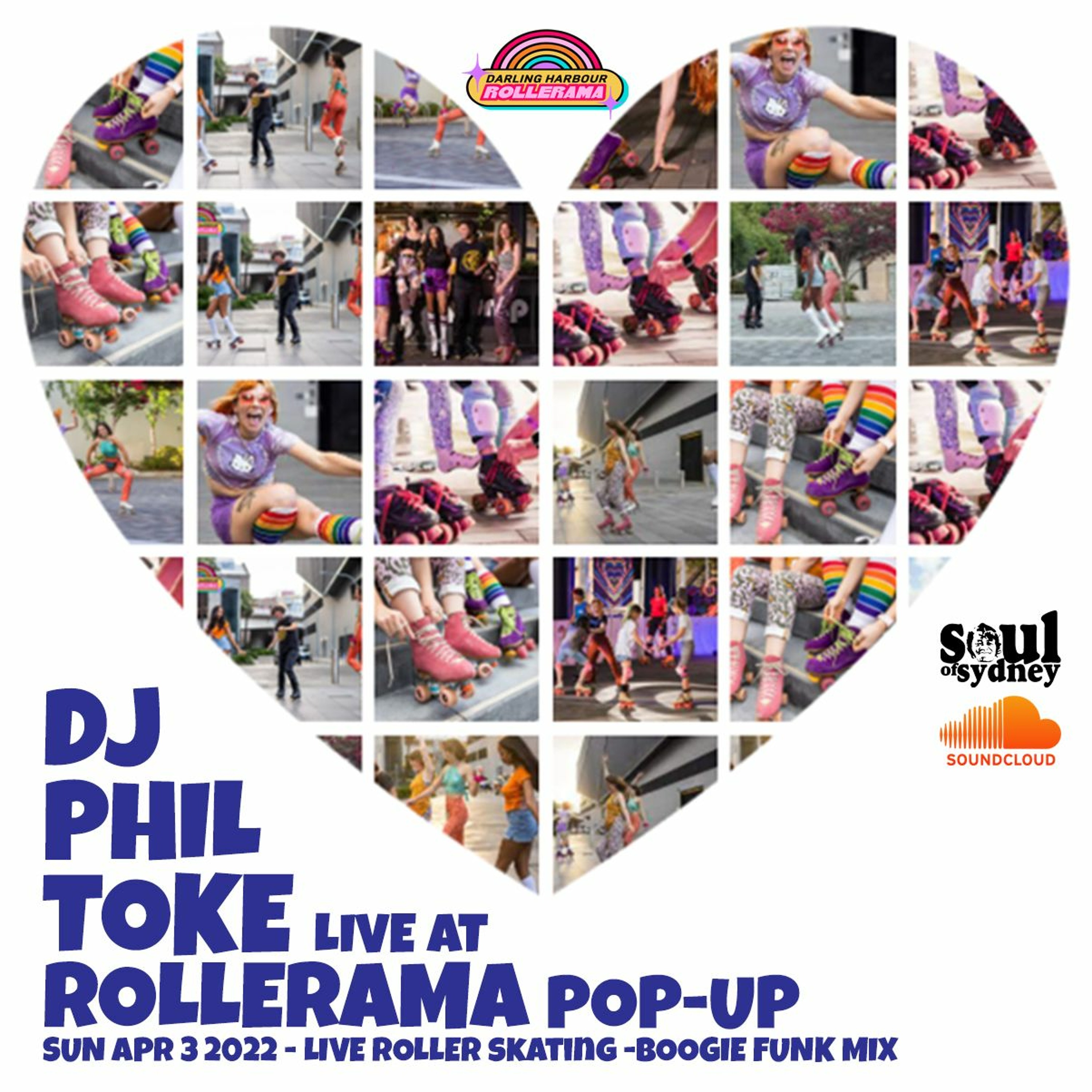 PHIL TOKE live at ROLLERAMA POP-UP Darling Harbour - Apr 3 2022 - Roller Boogie Disco Funk | SOS 387