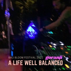 A life well balanced (goranji @ Bali Bloom Festival / Baby Berghain)