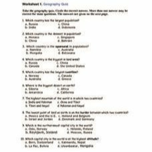 Stream 5th Grade Geography Worksheets by Andrea Thomas Listen online Stream 5th Grade Geography Worksheets by Andrea Thomas Listen online