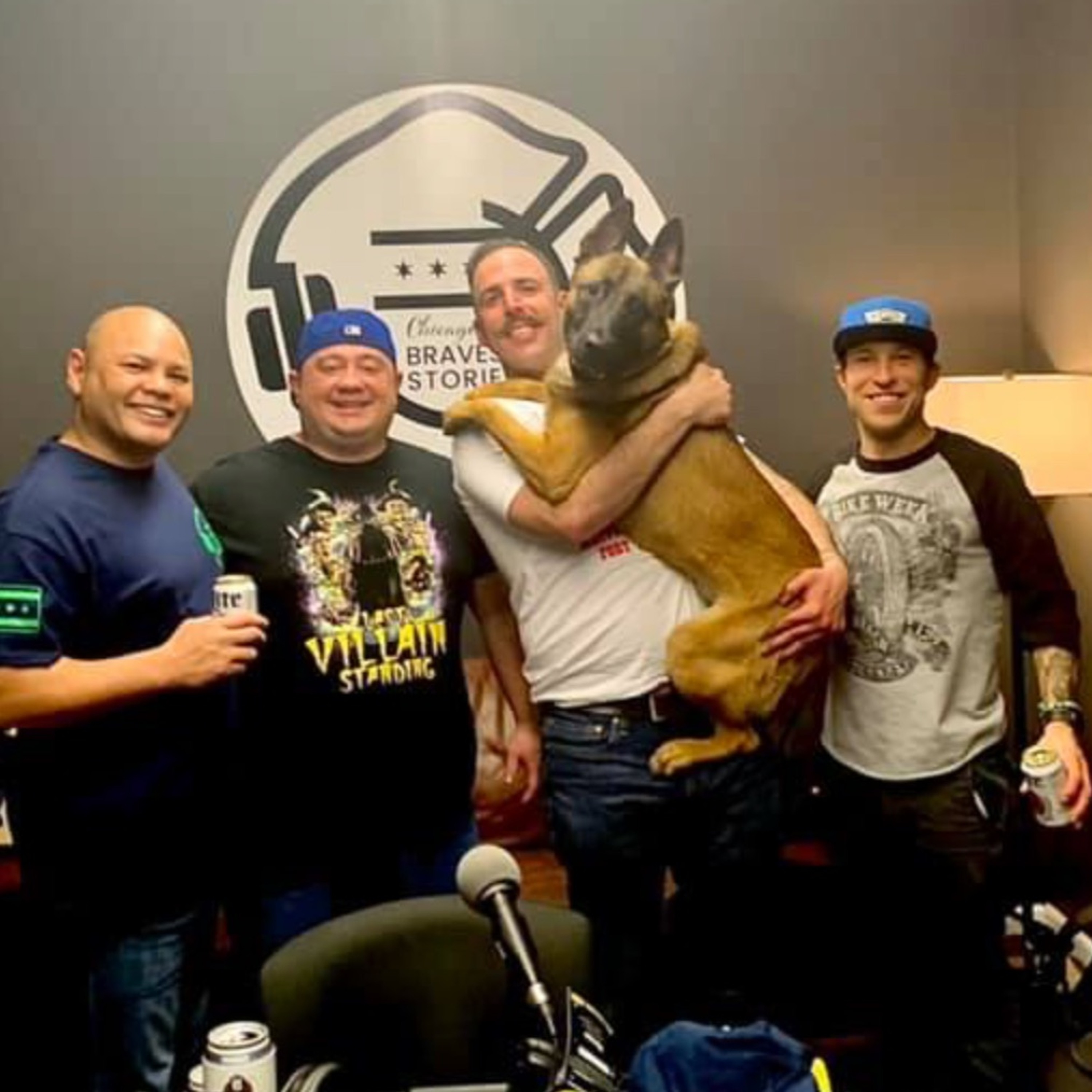 Episode 27:  FF Nick Felber and FF Mike Vitale with Waffles the search and rescue dog episode artwork