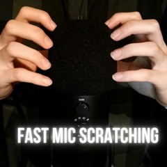 ASMR Fast & Aggressive Mic Scratching 🌛 (No talking) | Short ASMR