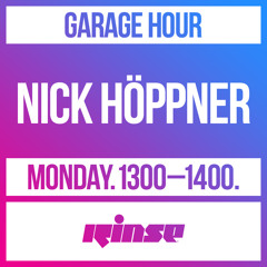 Garage Hour: Nick Höppner - 08 June 2020