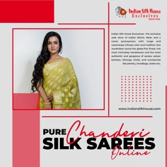 Visit Indian Silk House & Buy Pure Chanderi Silk Sarees Online