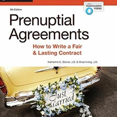 [View] KINDLE 📙 Prenuptial Agreements: How to Write a Fair & Lasting Contract by  Ka