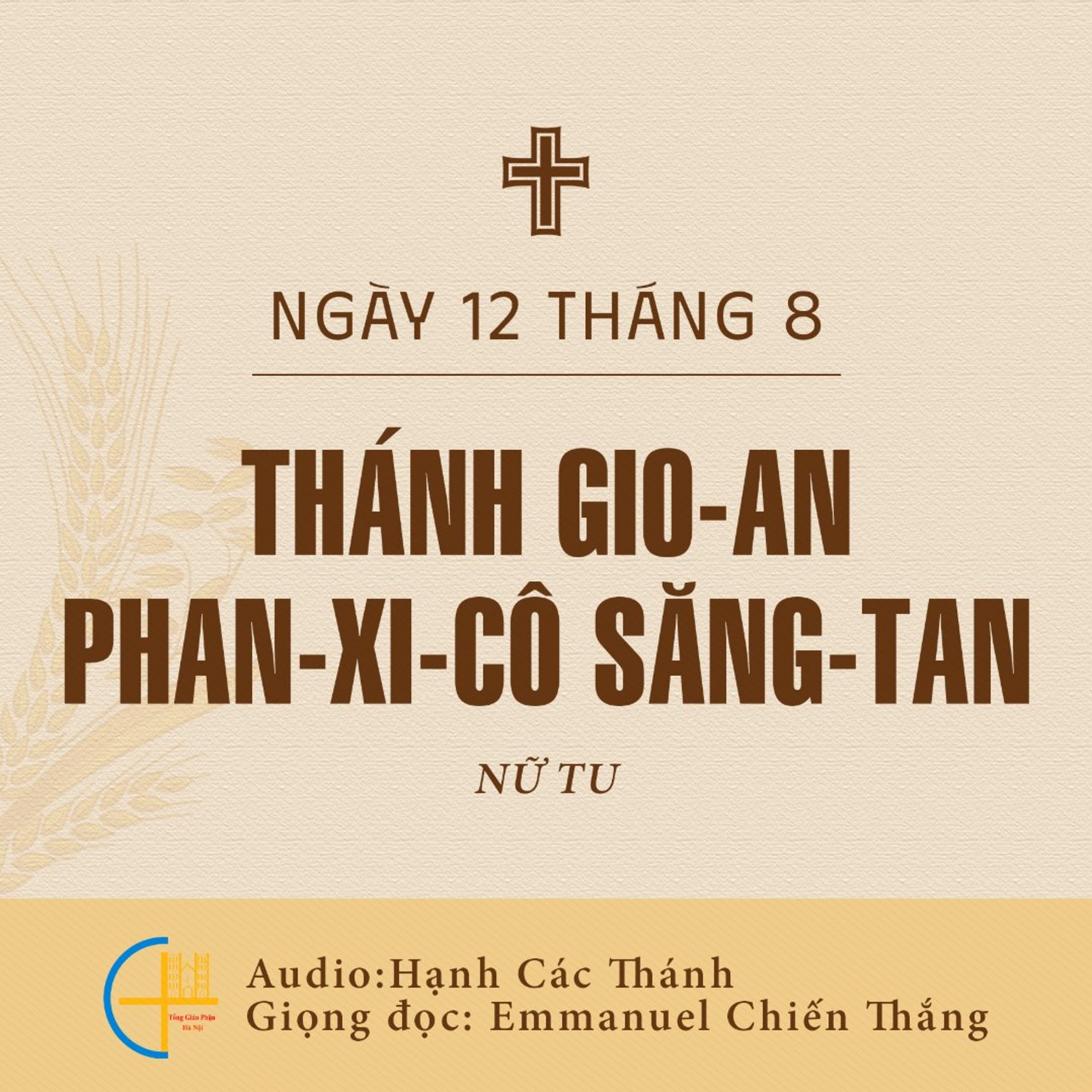 Ngày 12-8: Thánh Gio-an Phan-xi-cô Săng-tan, Nữ tu episode artwork