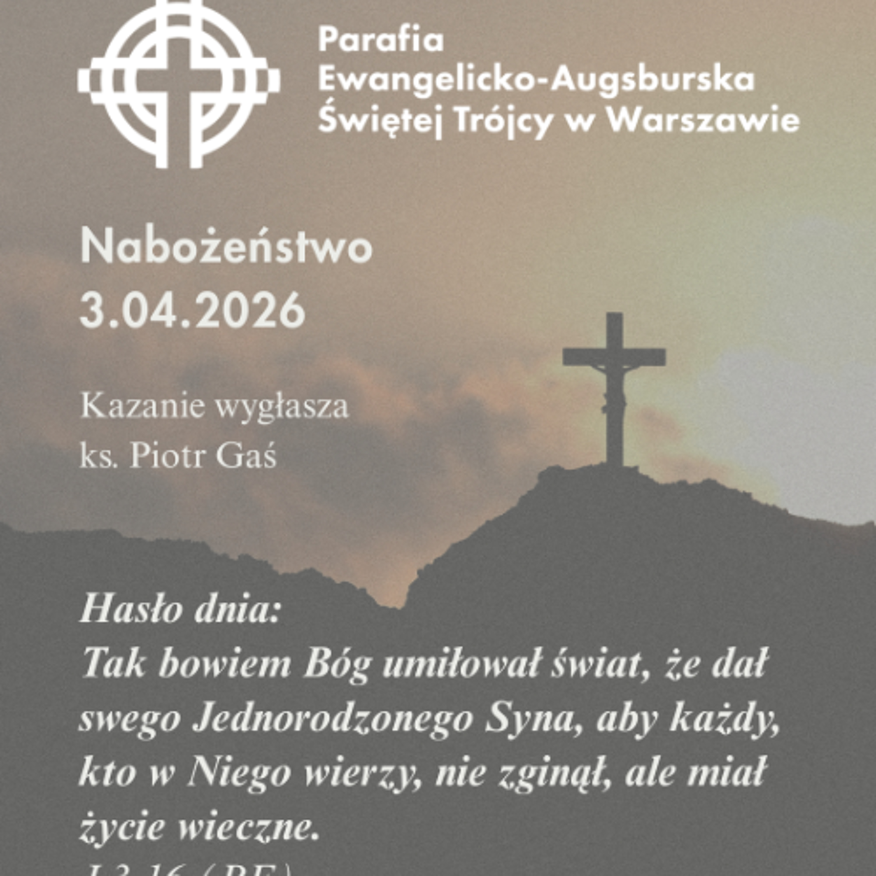 Rozważanie z nabożeństwa w Wielki Piątek, 3 kwietnia 2026 episode artwork