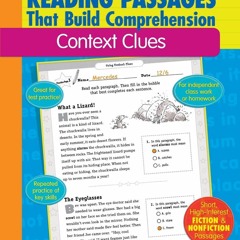 PDF_ Reading Passages That Build Comprehension: Context Clues Grades 2-3