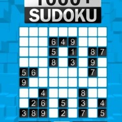 EPUB 1000+ Sudoku Puzzle Book for Adults: Easy, Medium, and Hard Sudoku with Det