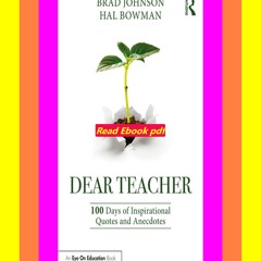 [PDF] eBOOK Read Dear Teacher  By Brad Johnson