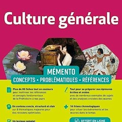 Télécharger eBook Mémento Culture générale - ECG - prépas scientifiques - IEP: La culture gén