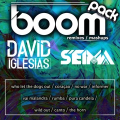 BOOM PACK (Remixes-Mashups) David Iglesias & Seima / FREE DOWNLOAD